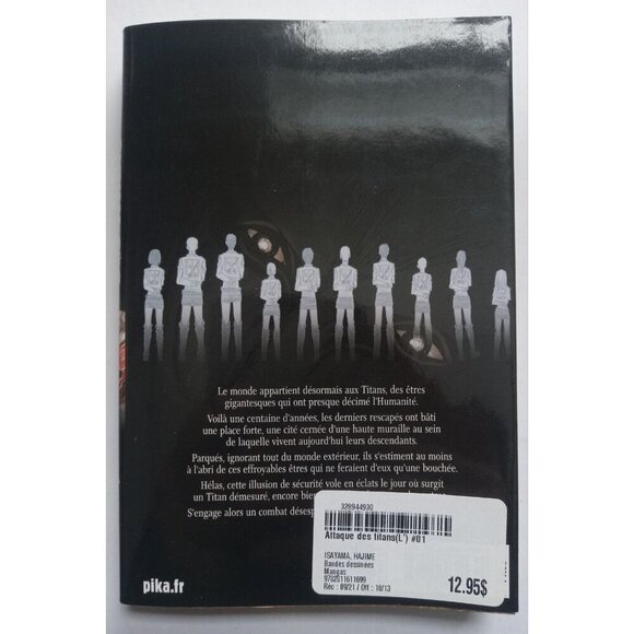 L'attaque des titans Tome 1 Hajime Isayama 2009 VG+ - Picture 2 of 2